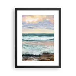 Póster en marco negro - Aquí suavizarás tu alma - 30x40 cm