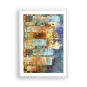 Póster en marco blanco - Metrópolis soleada - 50x70 cm