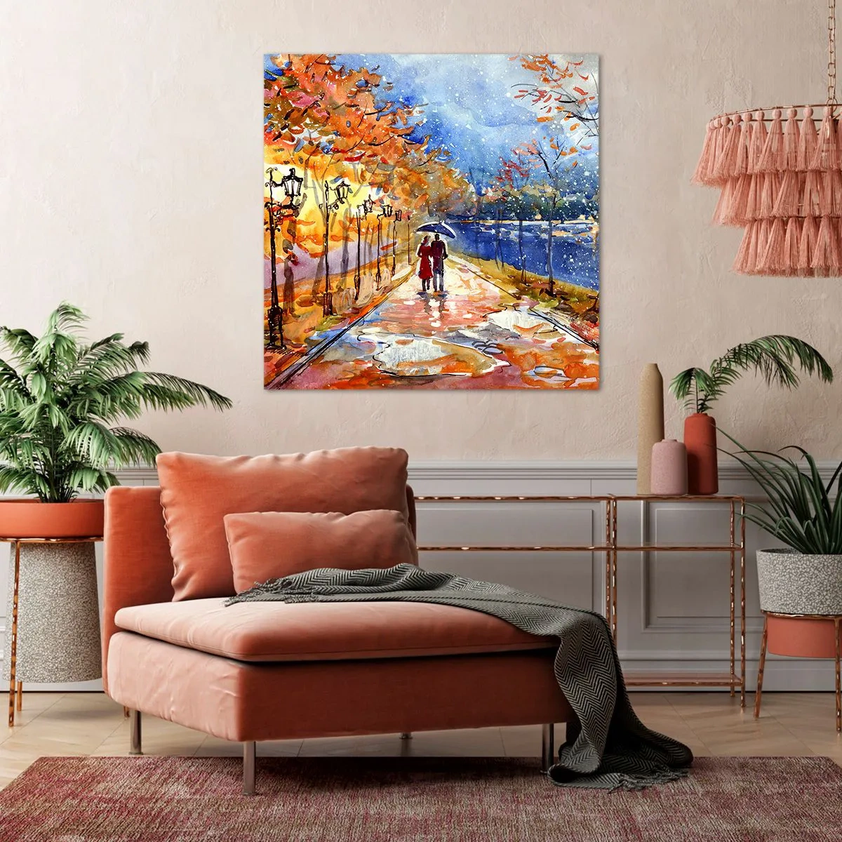 Cuadro sobre lienzo - Impresión de Imagen - Juntos hasta el límite del tiempo - 30x30 cm
