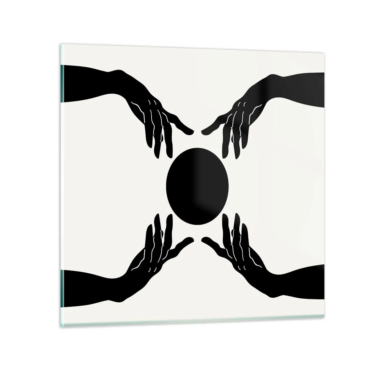 Cuadro sobre vidrio - Impresiones sobre Vidrio - Una señal secreta - 30x30 cm