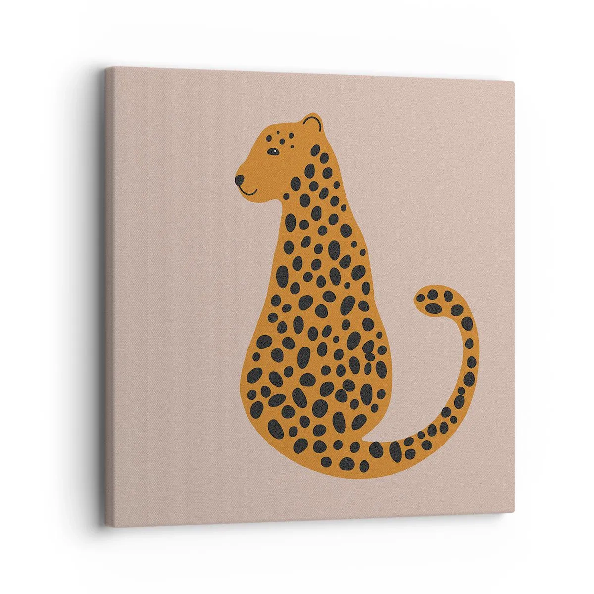 Cuadro sobre lienzo - Impresión de Imagen - El estampado de leopardo está de moda - 30x30 cm