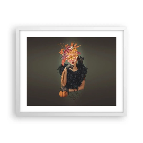 Póster en marco blanco - Hechizo de bruja - 50x40 cm