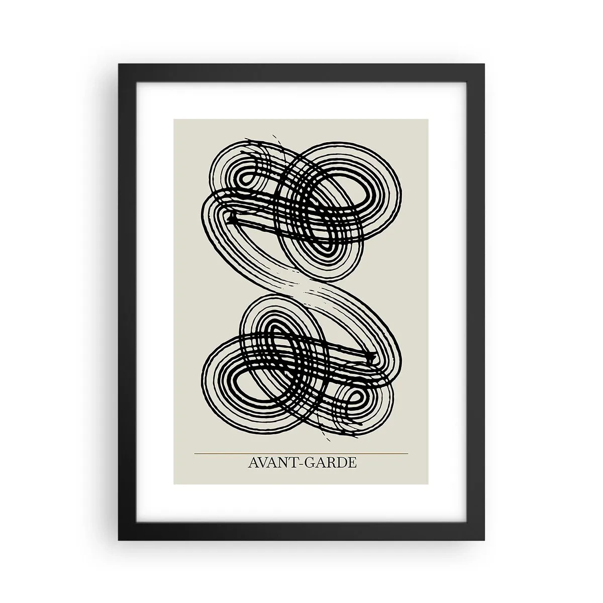 Póster en marco negro - Salió espontáneamente - 30x40 cm
