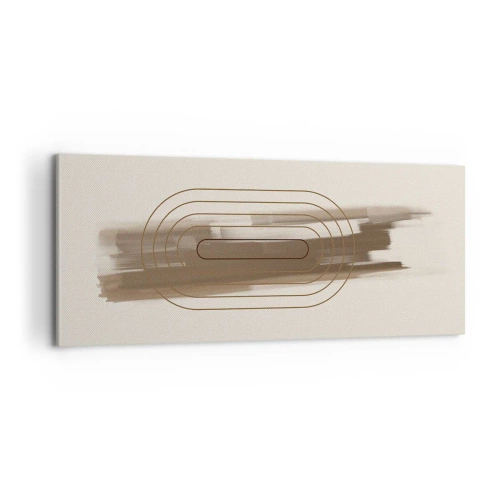 Cuadro sobre lienzo - Impresión de Imagen - Un soplo de gris - 100x40 cm