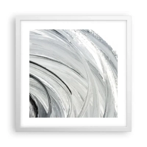 Póster en marco blanco - Composición orbital - 40x40 cm