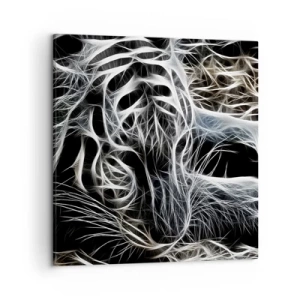 Cuadro sobre lienzo - Impresión de Imagen - Un estudio sobre la ligereza felina - 50x50 cm