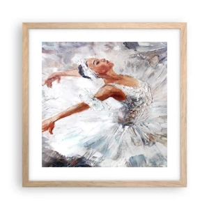 Póster en marco roble claro - Suave y ligera - 40x40 cm
