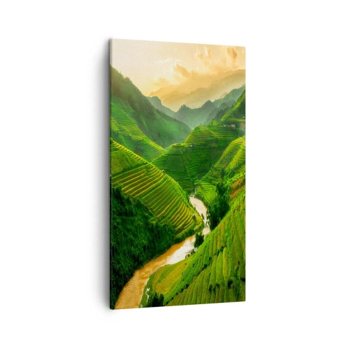 Cuadro sobre lienzo - Impresión de Imagen - Valle vietnamita - 45x80 cm