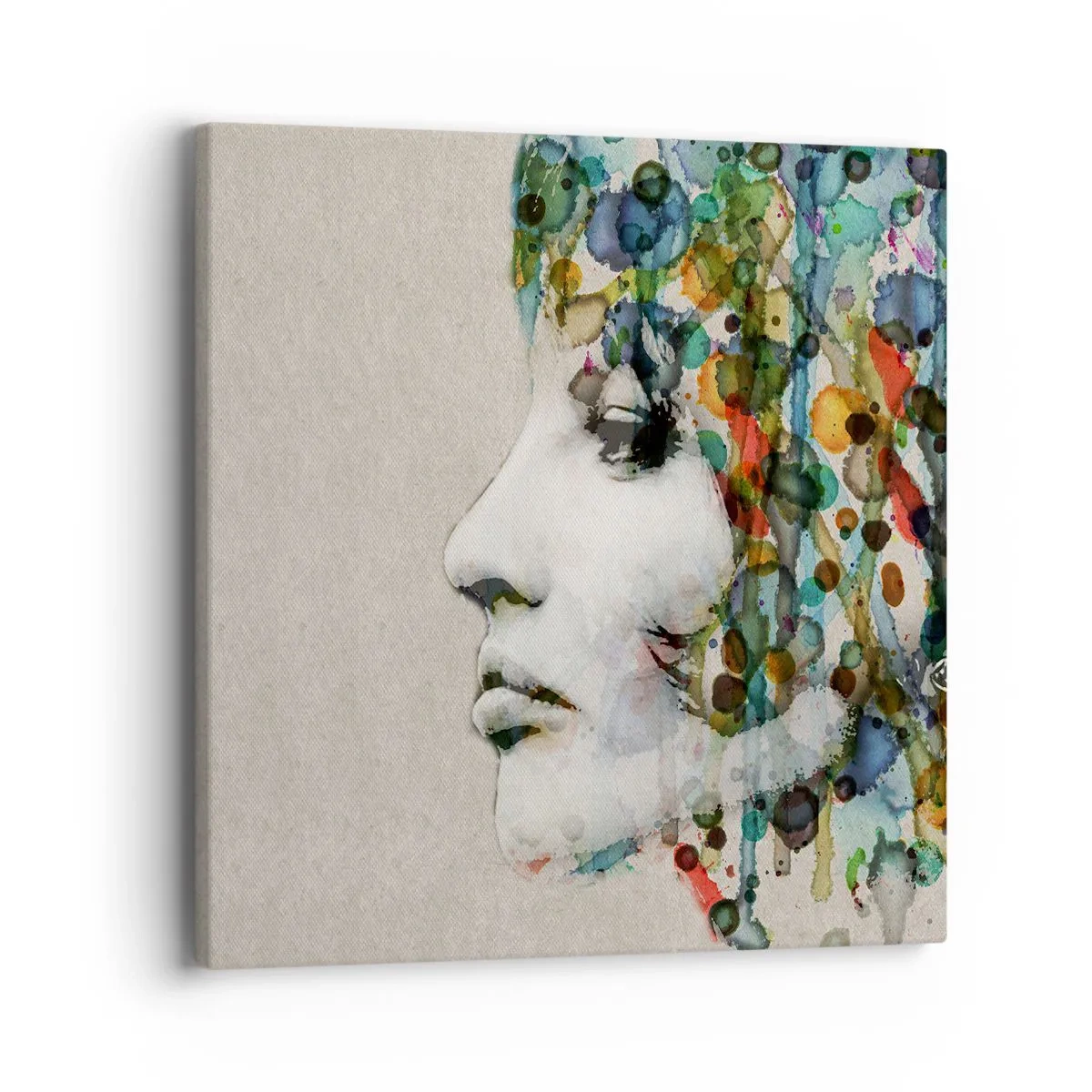 Cuadro sobre lienzo - Impresión de Imagen - Salió del gris - 40x40 cm