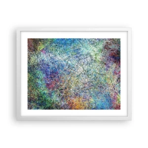 Póster en marco blanco - No es tan fácil - 50x40 cm