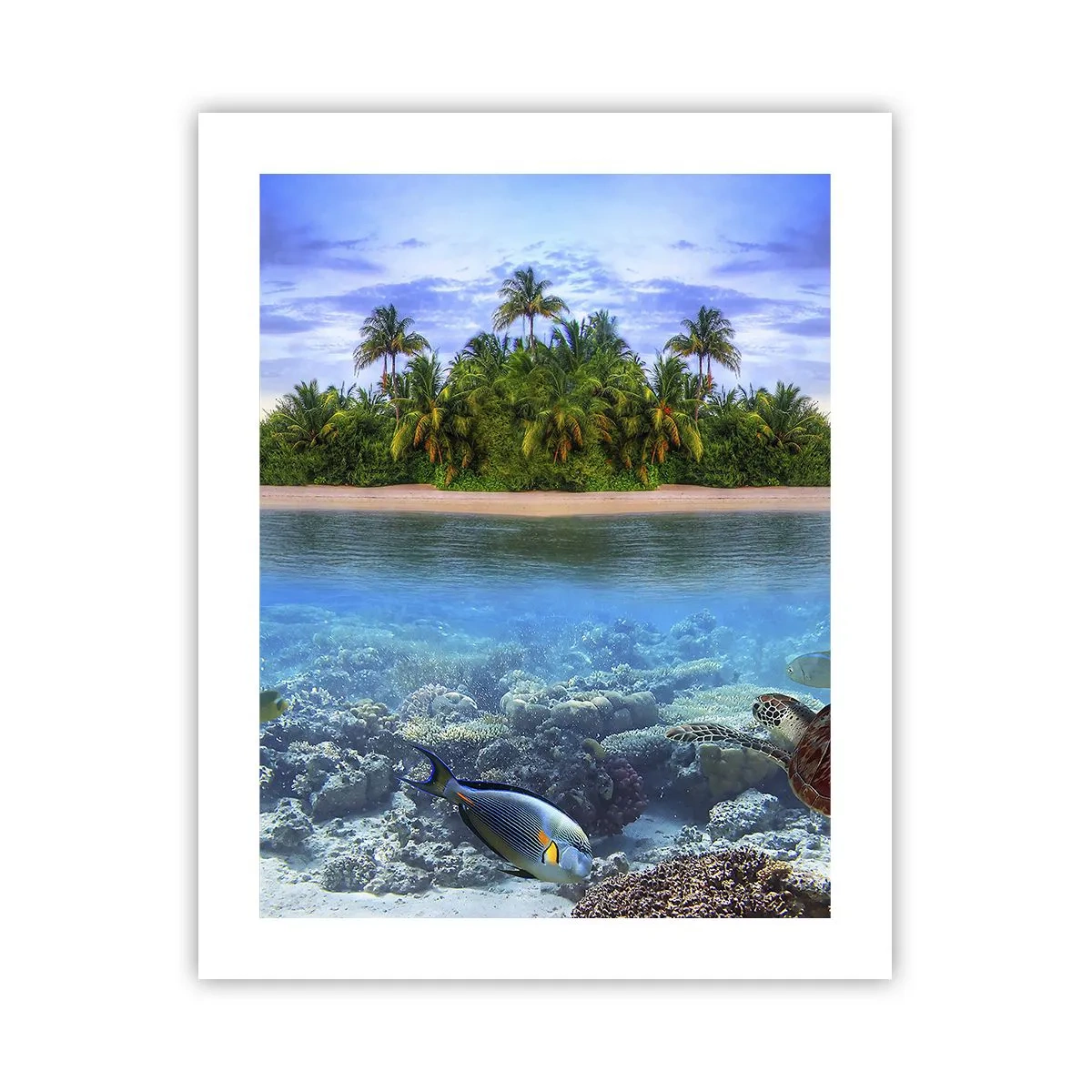 Póster - Una isla paradisíaca te invita - 40x50 cm