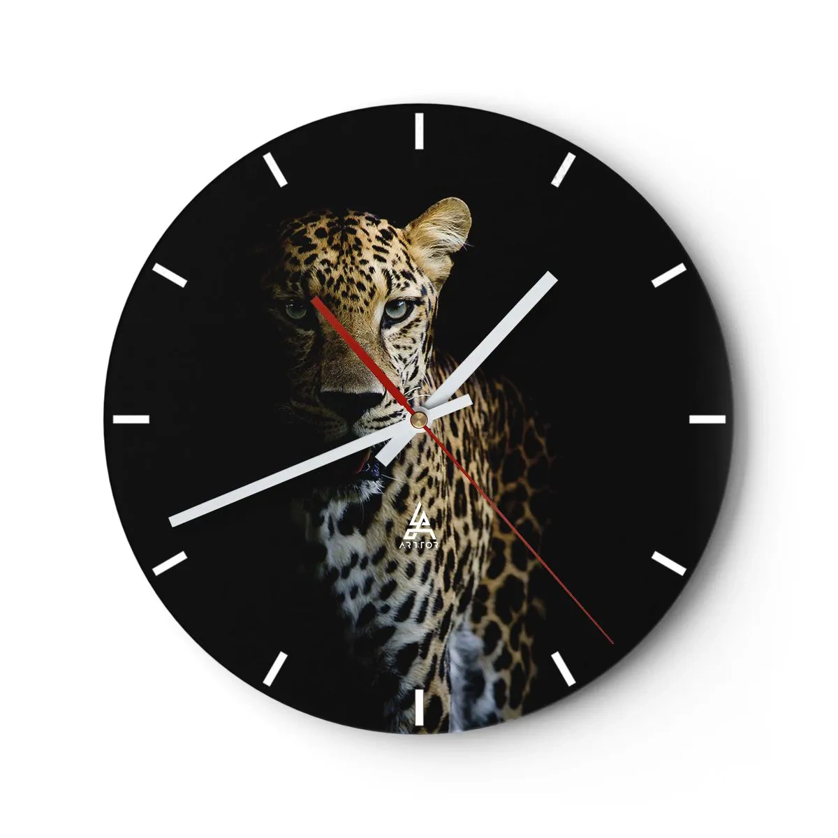 Reloj de pared - Reloj de vidrio - Belleza oscura - 30x30 cm
