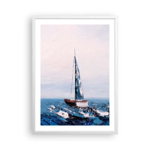 Póster en marco blanco - Hermandad del viento - 50x70 cm