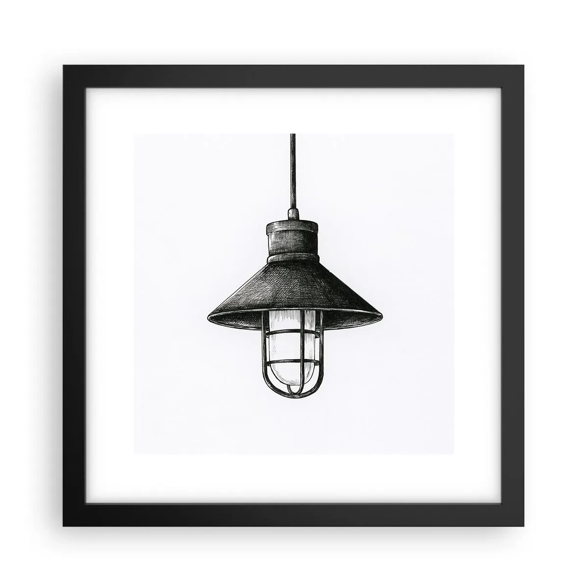 Póster en marco negro - Como hace años... - 30x30 cm