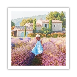 Póster - La chica de la lavanda - 60x60 cm