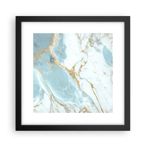 Póster en marco negro - Riqueza en la piedra - 30x30 cm