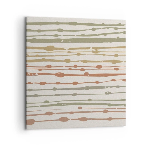 Cuadro sobre lienzo - Impresión de Imagen - Composición de notas musicales - 50x50 cm