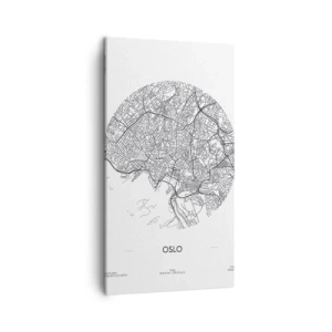 Cuadro sobre lienzo - Impresión de Imagen - Anatomía de Oslo - 45x80 cm