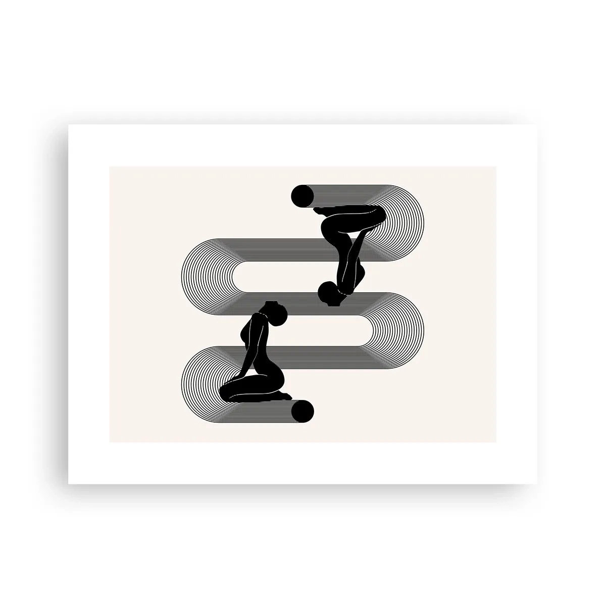 Póster - Simetría sensual - 40x30 cm