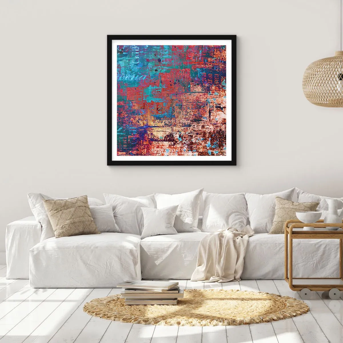 Póster en marco negro - Memoria y olvido - 60x60 cm