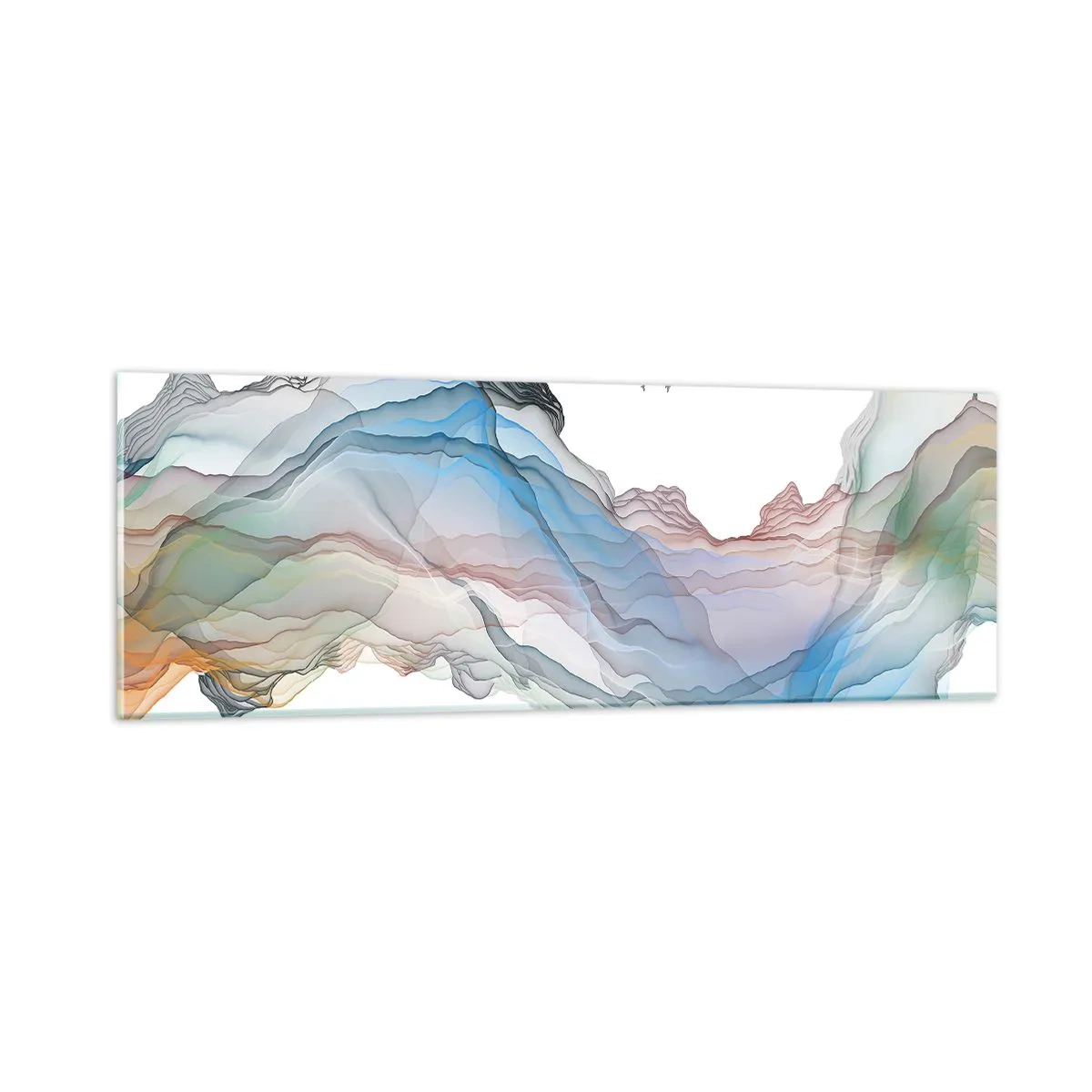 Cuadro sobre vidrio - Impresiones sobre Vidrio - Hacia las montañas de cristal - 90x30 cm
