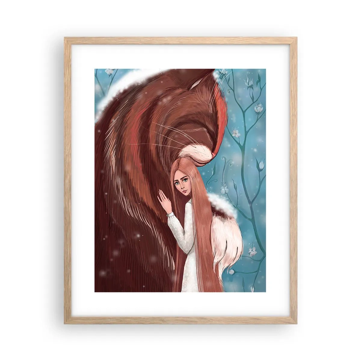 Póster en marco roble claro - Bienvenidos a un cuento de hadas - 40x50 cm
