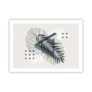 Póster - Naturaleza y geometría - 70x50 cm