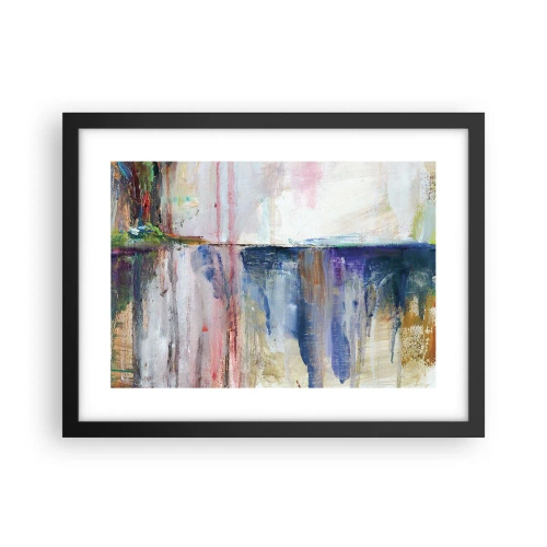 Póster en marco negro - Impresiones y asociaciones de colores - 40x30 cm