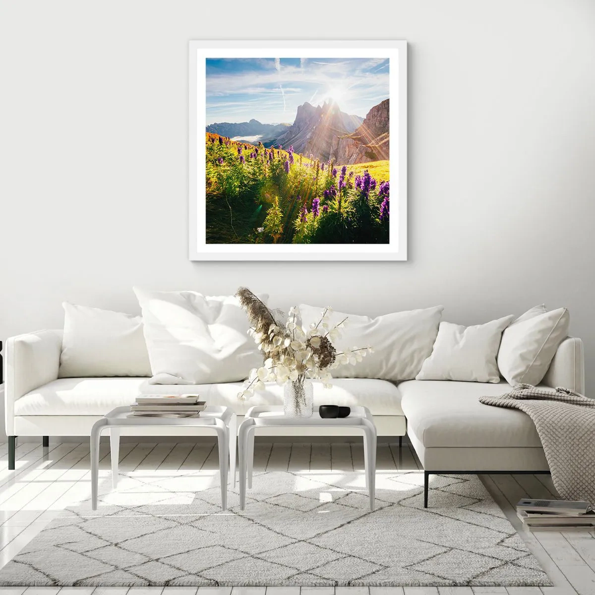 Póster en marco blanco - La vida secreta de las hierbas - 30x30 cm