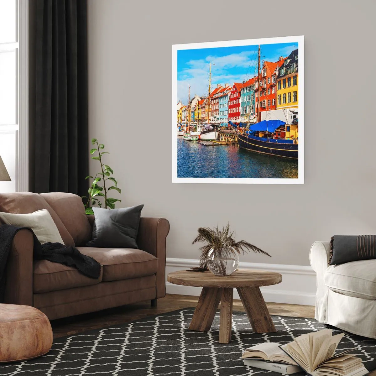 Póster - Muelle alegre - 40x40 cm