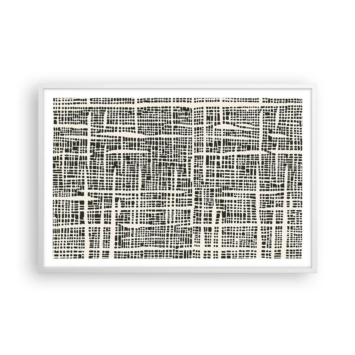 Póster en marco blanco - Composición del tejido - 91x61 cm