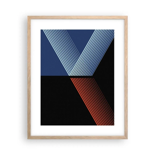 Póster en marco roble claro - La rectitud - 40x50 cm