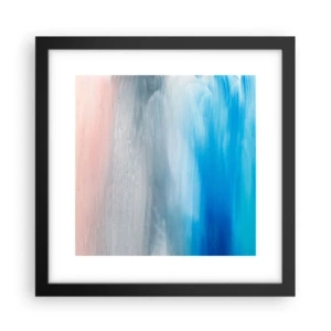 Póster en marco negro - Elementos: aire - 30x30 cm
