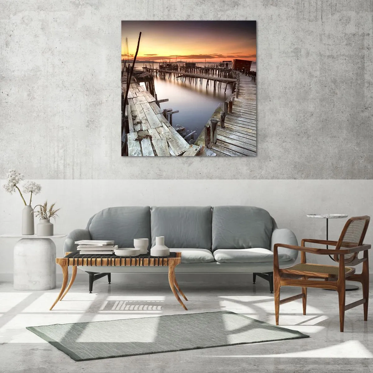 Cuadro sobre vidrio - Impresiones sobre Vidrio - Auténtico, sublime - 70x70 cm