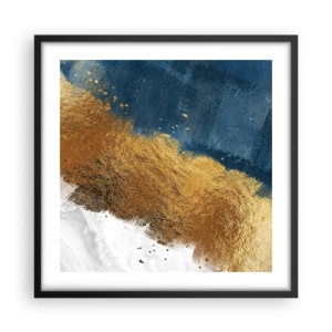 Póster en marco negro - Los colores del verano - 50x50 cm