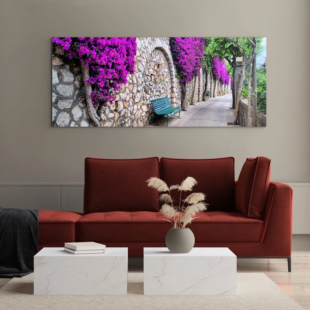 Cuadro sobre vidrio - Impresiones sobre Vidrio - Punto de reunión - 100x40 cm
