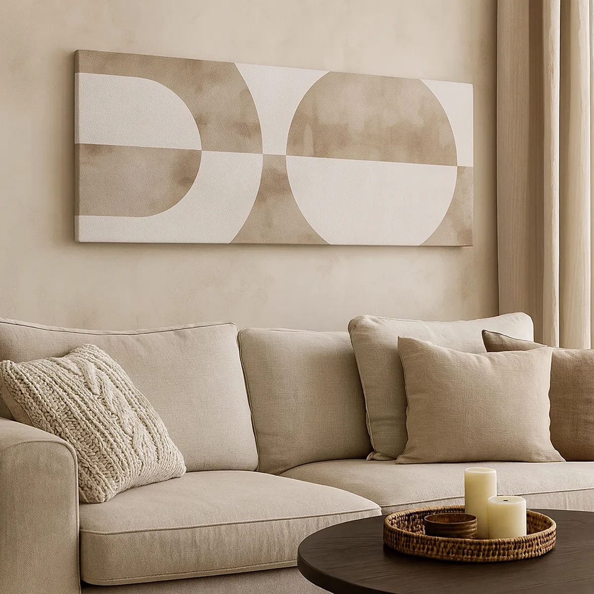 Cuadro sobre lienzo - Impresión de Imagen - Similitudes y diferencias - 30x30 cm