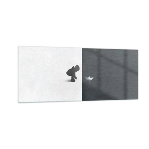 Cuadro sobre vidrio - Impresiones sobre Vidrio - Una gran expedición náutica - 100x40 cm