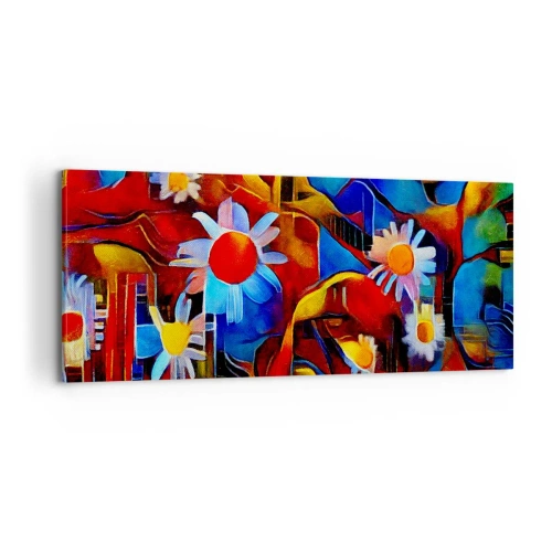 Cuadro sobre lienzo - Impresión de Imagen - Colores de la vida - 100x40 cm