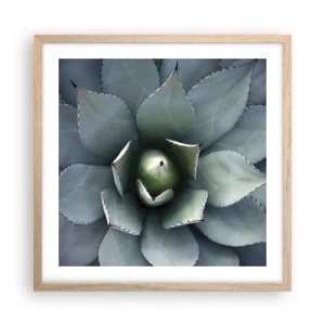 Póster en marco roble claro - Perfección natural - 50x50 cm