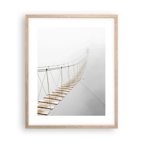 Póster en marco roble claro - ¿Adónde le llevará? - 40x50 cm