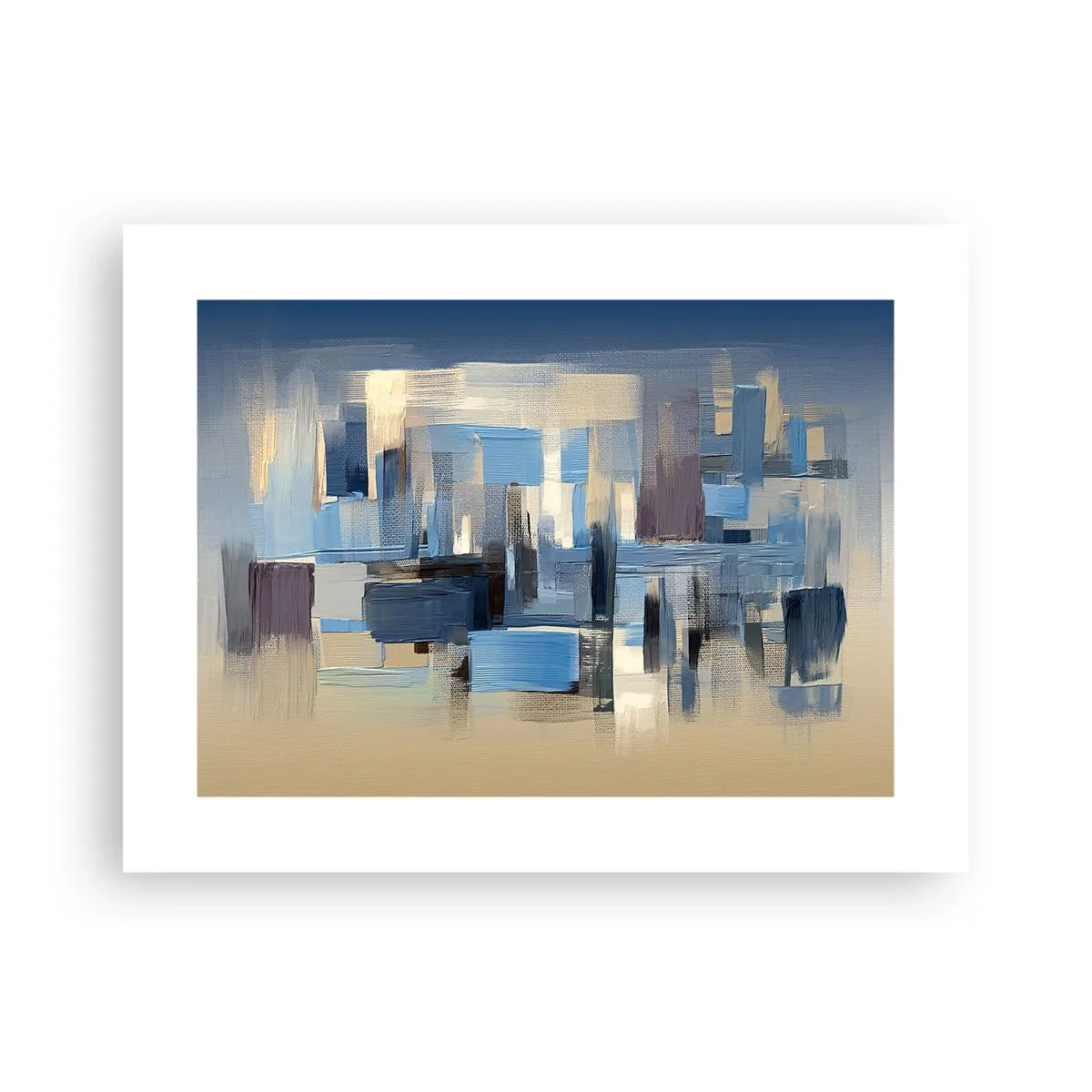 Póster - Construcción azul - 40x30 cm