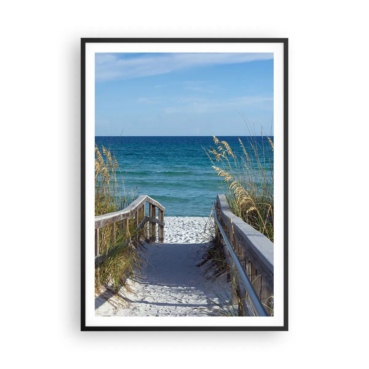 Póster en marco negro - En el sol, en el viento - 70x100 cm