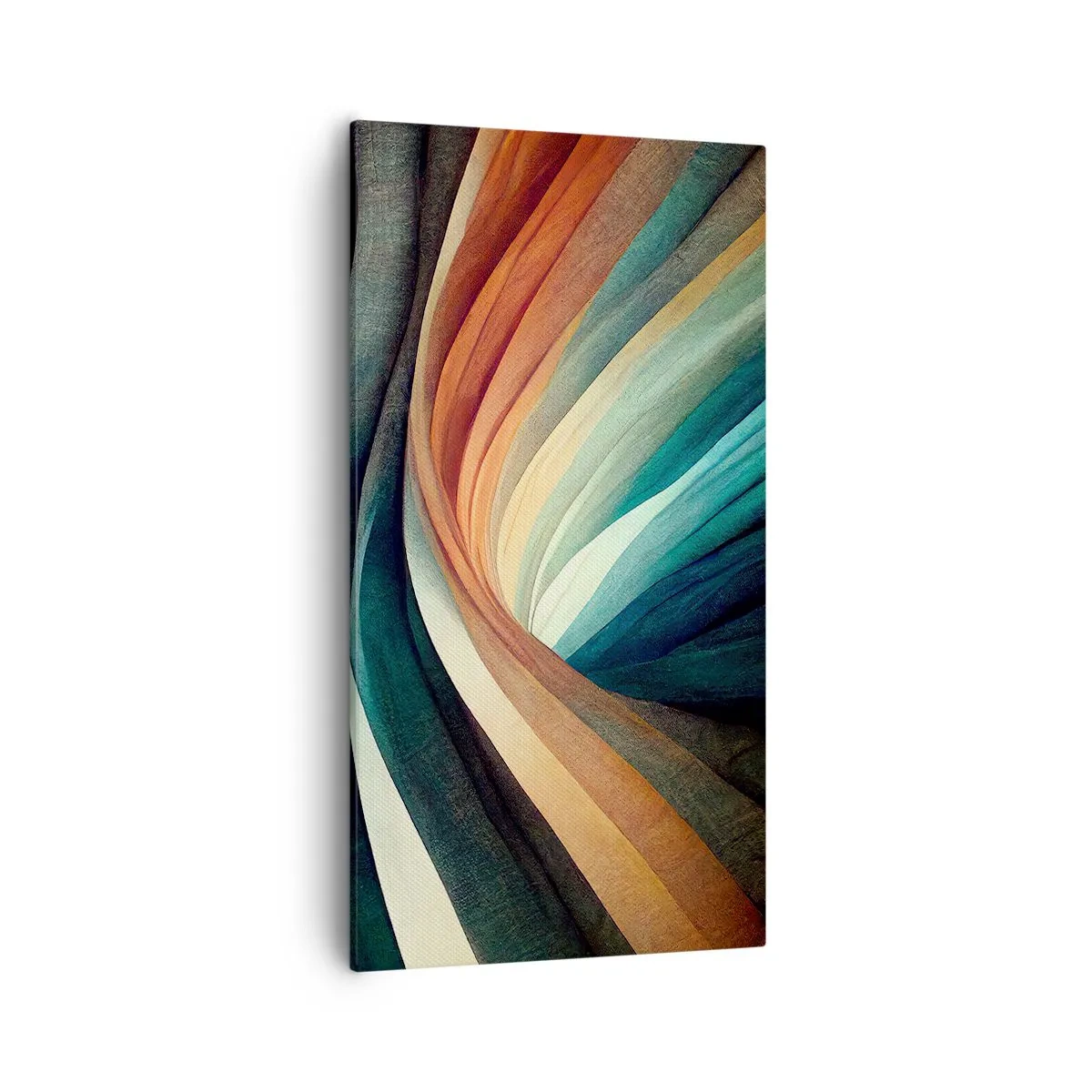 Cuadro sobre lienzo - Impresión de Imagen - Tejido de colores - 55x100 cm