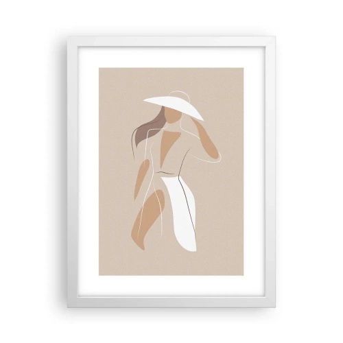 Póster en marco blanco - La moda es alegría - 30x40 cm