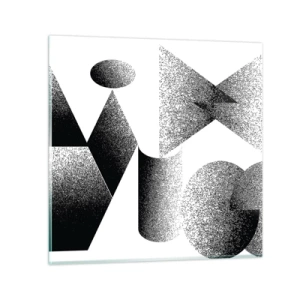 Cuadro sobre vidrio - Impresiones sobre Vidrio - Ángulos y óvalos - 30x30 cm