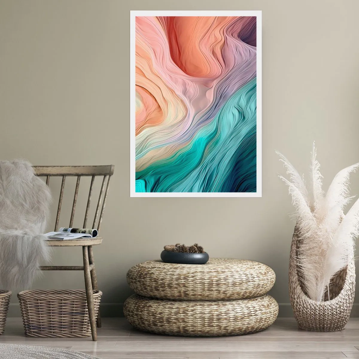 Póster - Ola arco iris - 61x91 cm