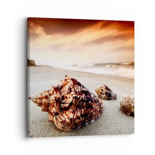 Cuadro sobre lienzo - Impresión de Imagen - Los exiliados de las olas - 30x30 cm