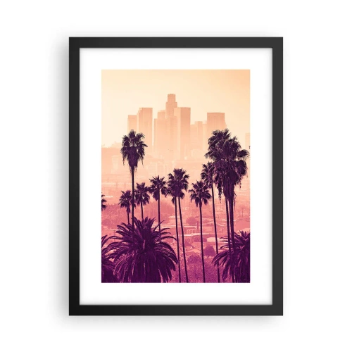Póster en marco negro - El paisaje de California - 30x40 cm