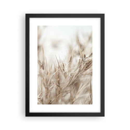 Póster en marco negro - Pradera y viento - 30x40 cm